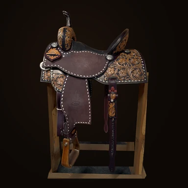 Two-tone barrel racer, full profile